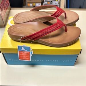 Aetrex Emmy Women's Red Sandals